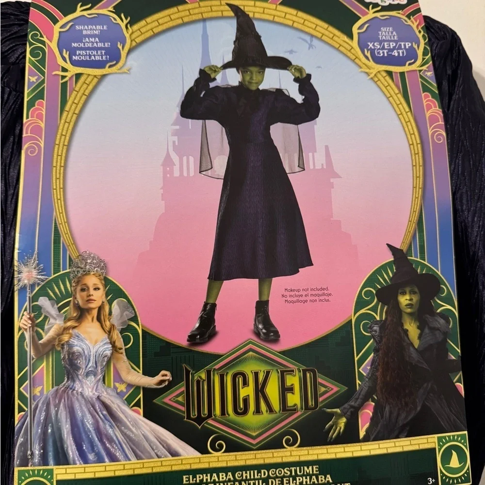 Wicked Elphaba Child Costume size 3T/4T